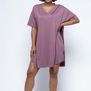 Oversized Shirt-Biker Short Set